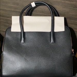 Black Leather Computer Bag